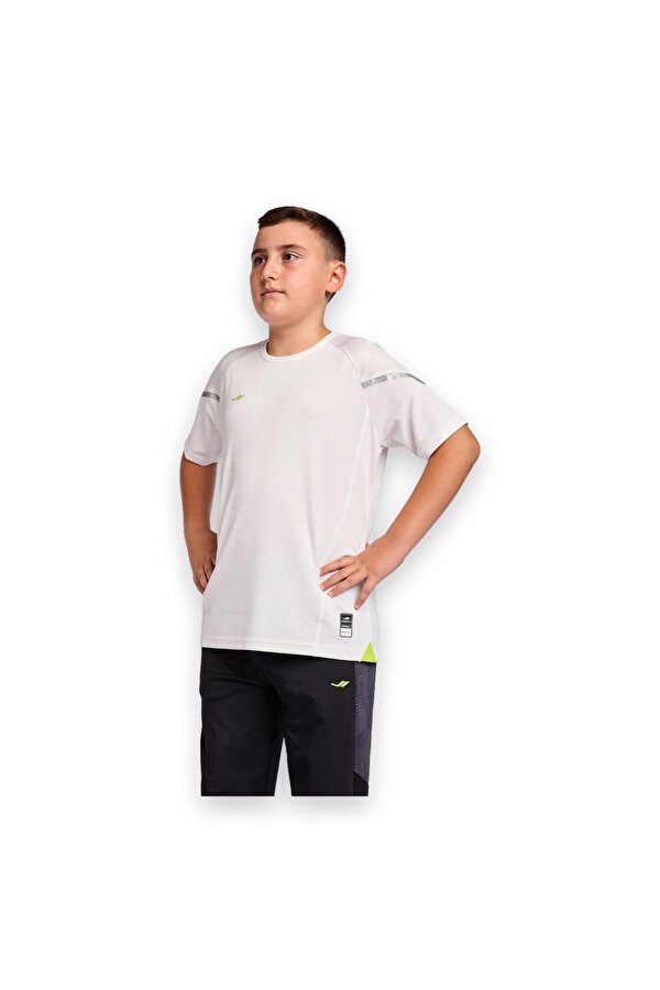 25B-3038 Kısa Kol T Beyaz Çocuk T-Shirt