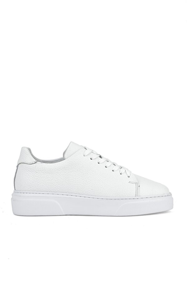 Erkek Hakiki Deri Sneaker 151423Z511 Beyaz