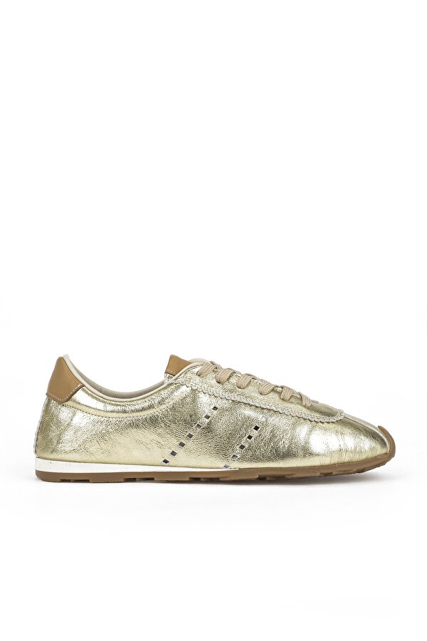 Kadın Hakiki Deri Sneaker 1511035Z6300 Gold