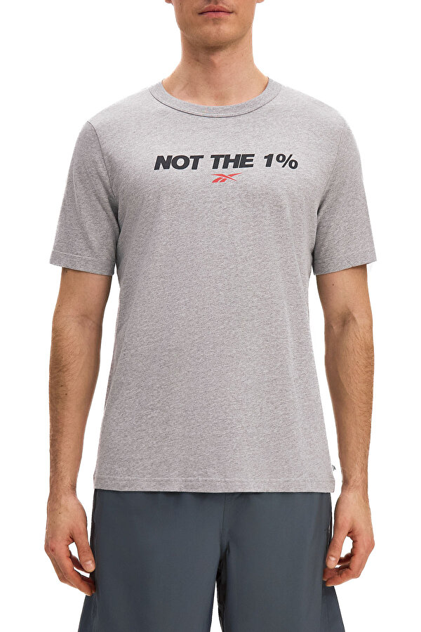 Reebok Gs Basketball Not 1% Tee Серый 014 Мужчина Футболка