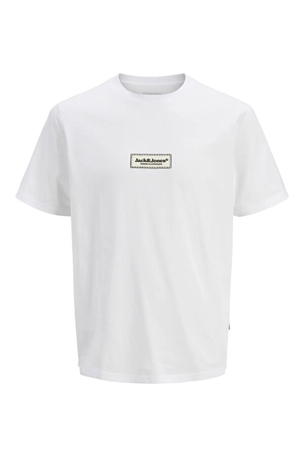 Erkek Jorsplıt Bisiklet Yaka Kısa Kollu %100 Pamuk T-Shirt 12273182 Beyaz