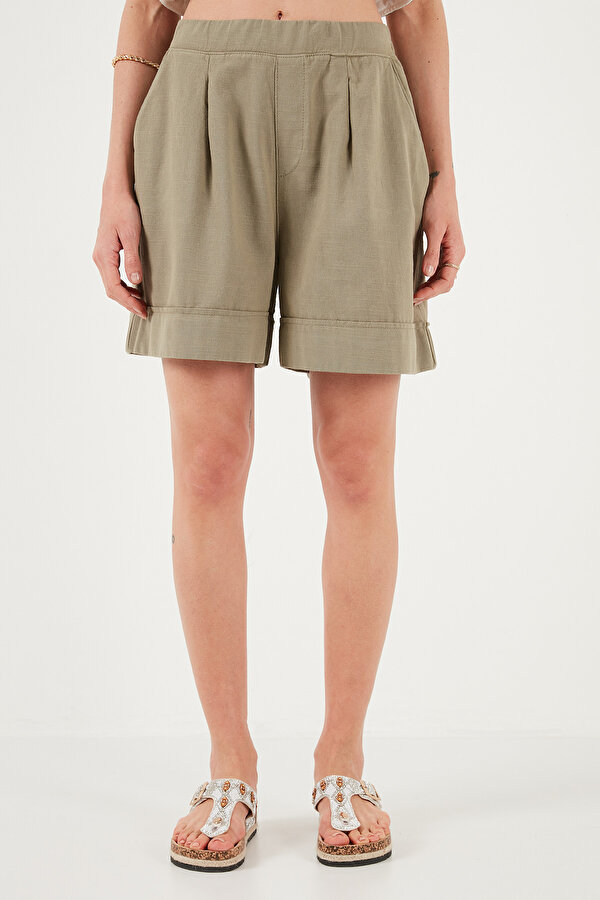 Bayan Şort 668YP4921 HAKİ