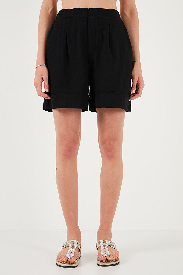 Bayan Şort 668YP4921 SİYAH