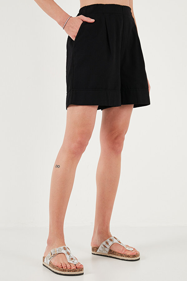 Bayan Şort 668YP4921 SİYAH