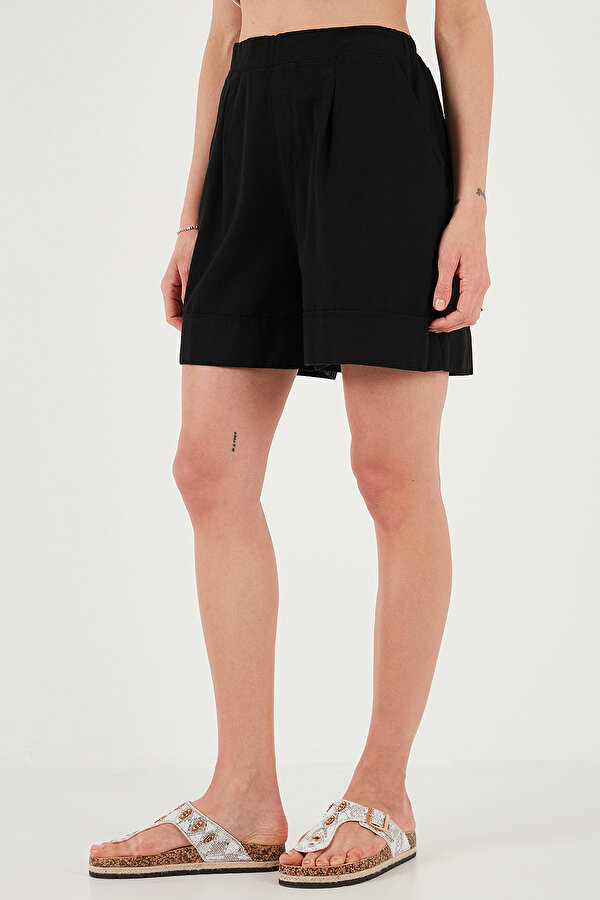 Bayan Şort 668YP4921 SİYAH