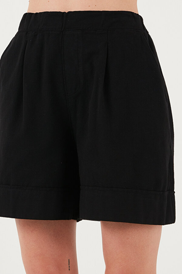 Bayan Şort 668YP4921 SİYAH