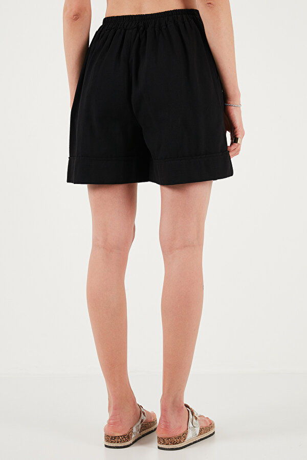 Bayan Şort 668YP4921 SİYAH