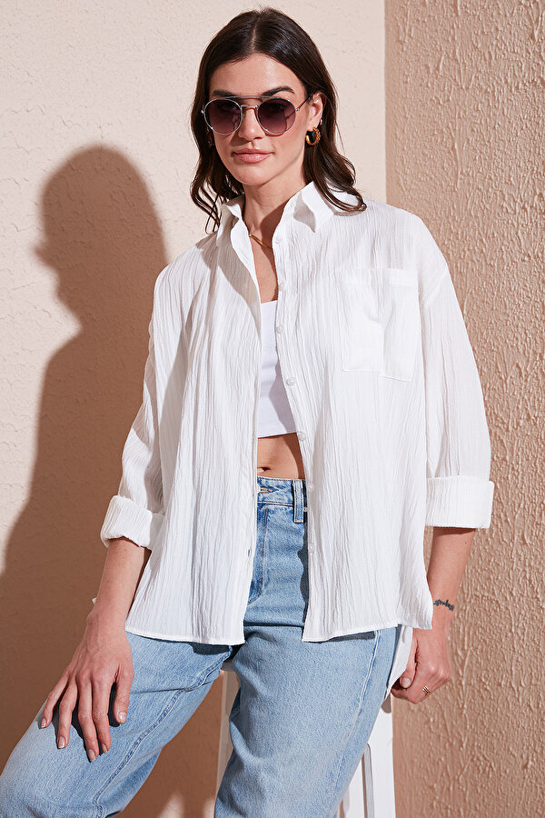 Bayan Gömlek 6772752 BEYAZ