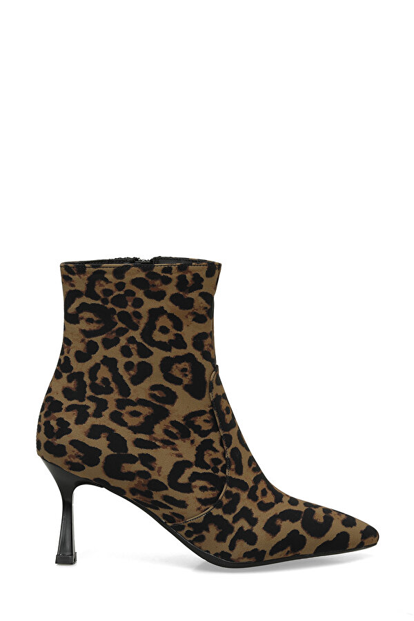 24K-526 4PR Leopar Kadın Topuklu Bot