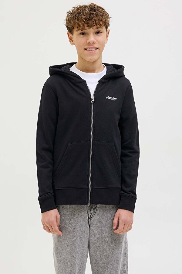 JJBEAU SWEAT ZIP HOOD JNR Siyah Erkek Çocuk Sweatshirt