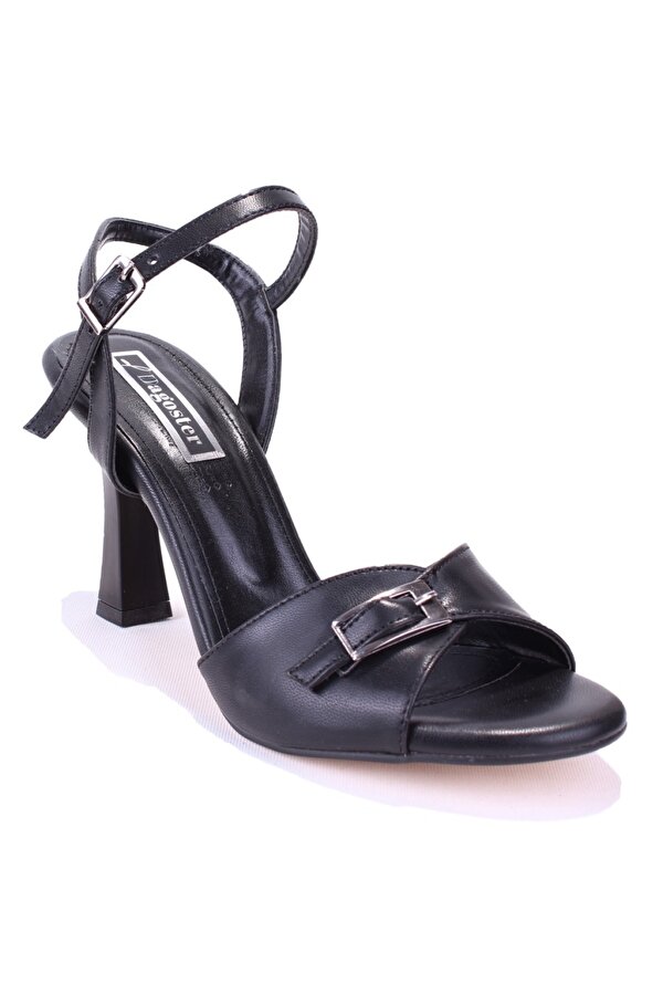 DZA07-928420 Siyah Klasik Topuklu Kadın Ayakkabı