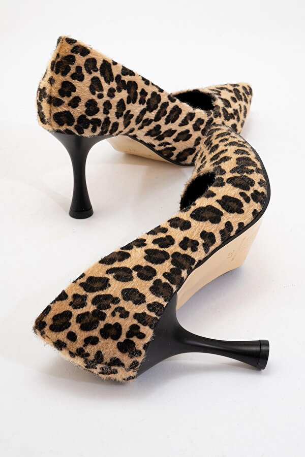Kadın Stiletto Ayakkabı LEOPAR