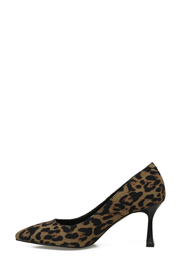 25S-005 5FX Leopar Kadın Topuklu Ayakkabı