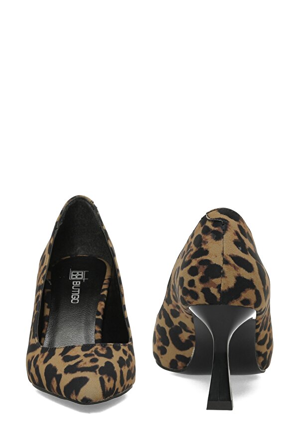 25S-005 5FX Leopar Kadın Topuklu Ayakkabı
