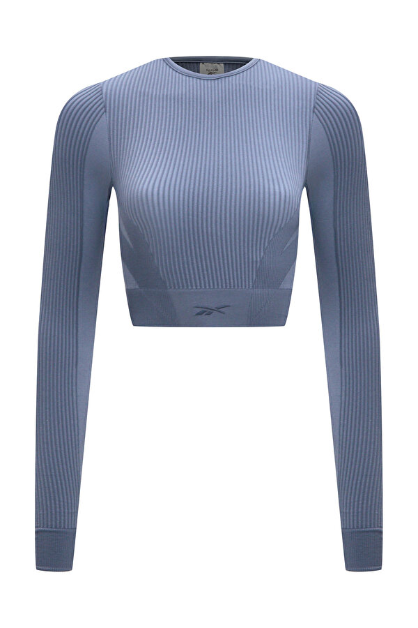 Clothing Reebok Rbk Lab Ls Seamless Crop Голубой 004