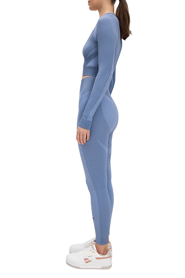 Clothing Reebok Rbk Lab Ls Seamless Crop Голубой 004