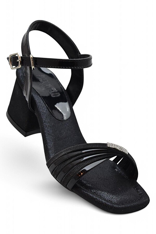 352 Abiye Kız Çocuk Topuklu Ayakkabı Taşlı Açık Kız Çocuk Nişan Abiye Ayakkabısı