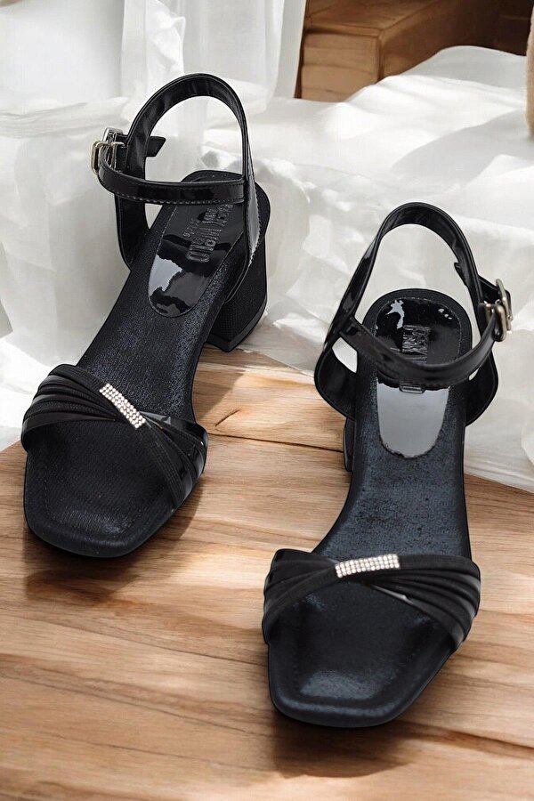 352 Abiye Kız Çocuk Topuklu Ayakkabı Taşlı Açık Kız Çocuk Nişan Abiye Ayakkabısı