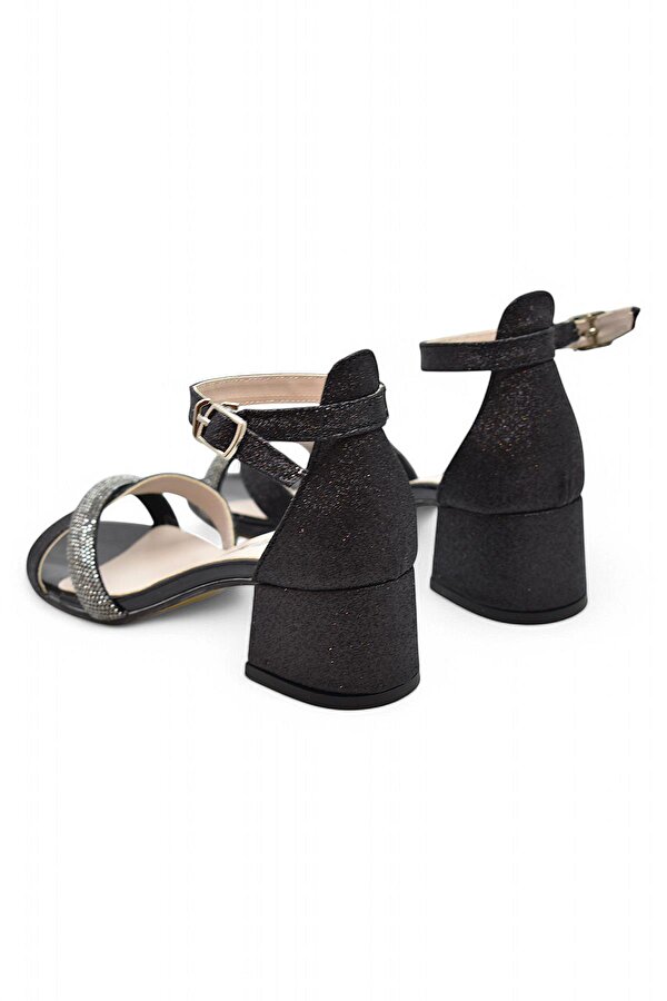 351 Abiye Kız Çocuk Topuklu Ayakkabı Taşlı Açık Kız Çocuk Nişan Abiye Ayakkabısı