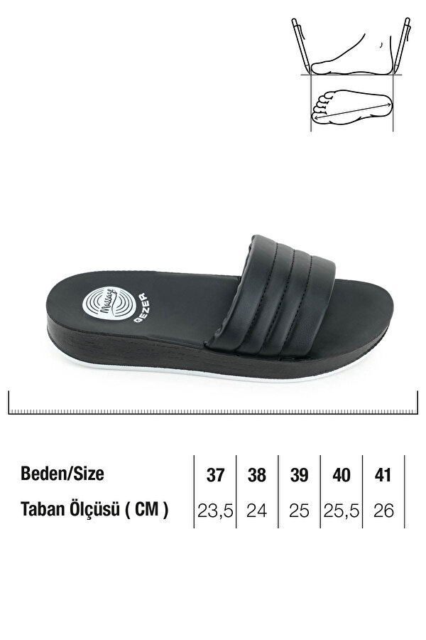 Kadın Yazlık Suni Deri Masaj Taban Günlük Ev Bahçe Terlik