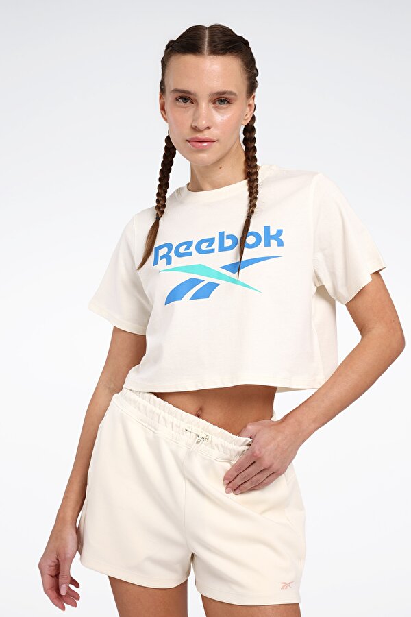 NEW ID REG CRP TEE Bej Kadın Kısa Kol T-Shirt