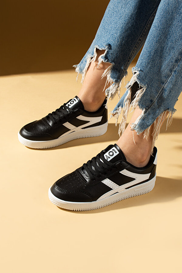 Bağcıklı Air Taban Kadın Sneakers 001-1002-25Beyaz