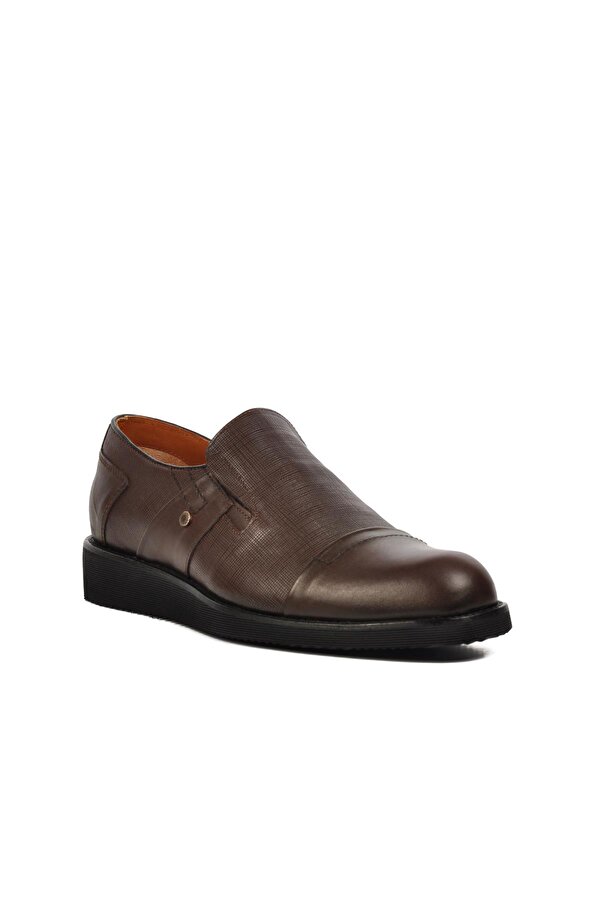 Premium 03256 Kahve Hakiki Deri Erkek Casual Ayakkabı