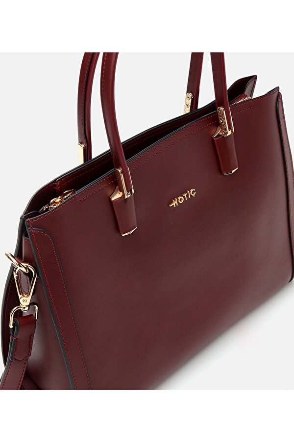 Kadın Bordo Askılı Omuz Çantası