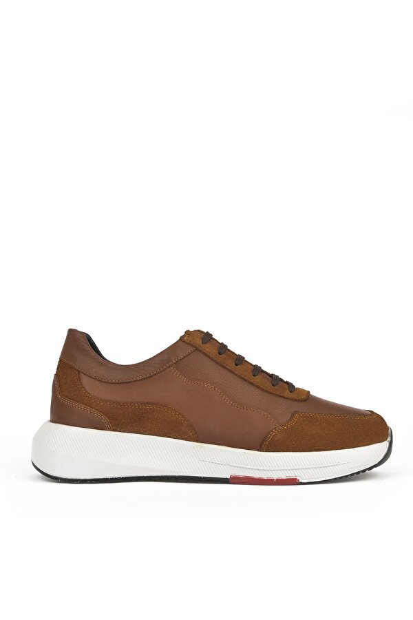 Erkek Hakiki Deri Sneaker 151423Z520 Taba
