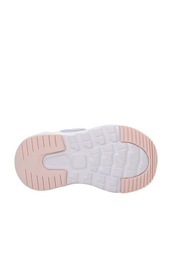 1 VELCRO AND ELASTIC LACE WHITE Girl Sneaker