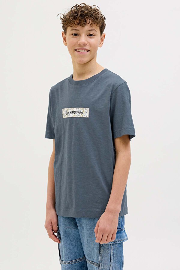 JORSPLIT AOP BRANDIN Mavi Erkek Çocuk Kısa Kol T-Shirt