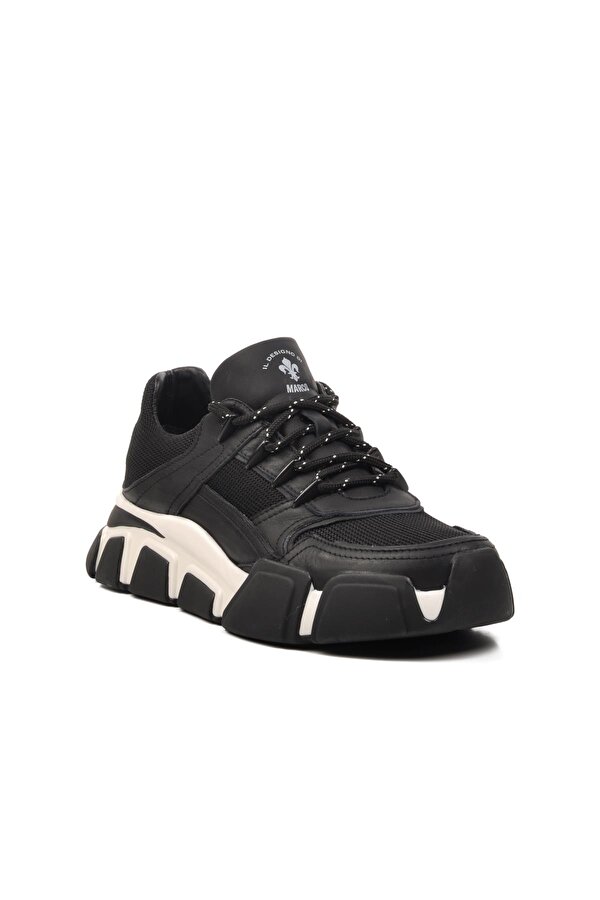 152-19580 Siyah-Beyaz Erkek Sneaker