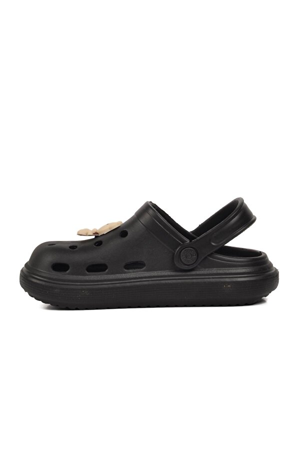 755-F Siyah Çocuk Sabo Terlik