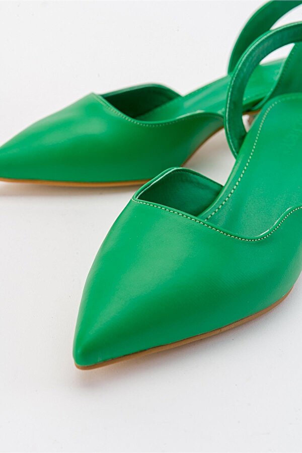 Kadın Topuklu Sandalet ÇİMEN YEŞİLİ CİLT