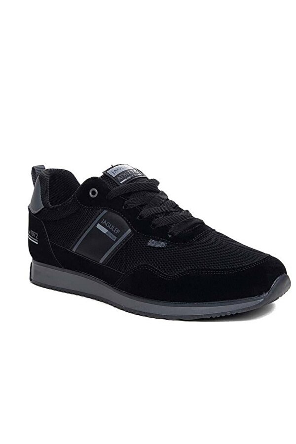 Bugatti Deri Anorak Anatomik Erkek Sneaker Siyah Füme