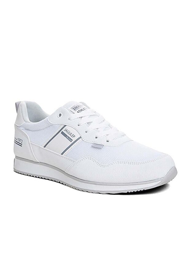 Bugatti Deri Anorak Anatomik Erkek Sneaker Beyaz Buz