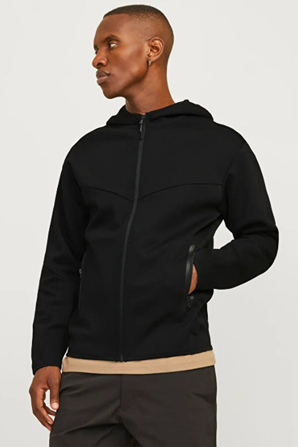 JCOFUSION SWEAT ZIP HOOD NOOS Erkek Sweatshirt Siyah
