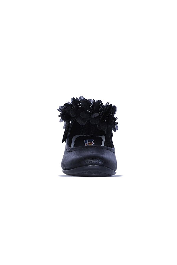 26-Herbebe Fırfırlı 3Cm Kız Çocuk Topuklu Ayakkabı