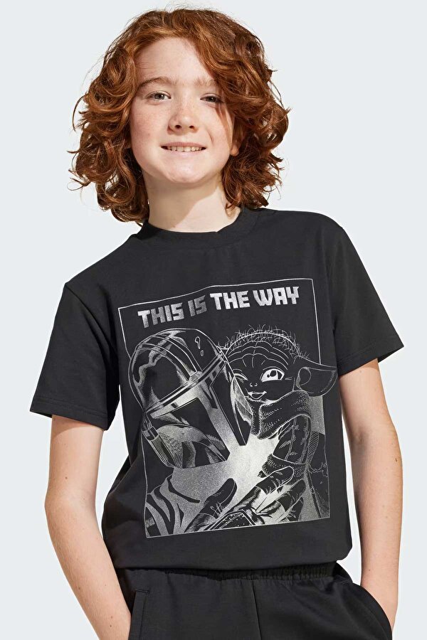 J SW MNDO GFX T     BLACK Siyah Unisex Çocuk Kısa Kol T-Shirt