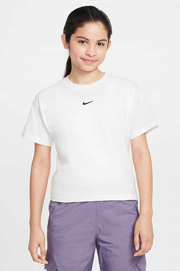 Sportswear Beyaz Kız Çocuk Kısa Kol T-Shirt
