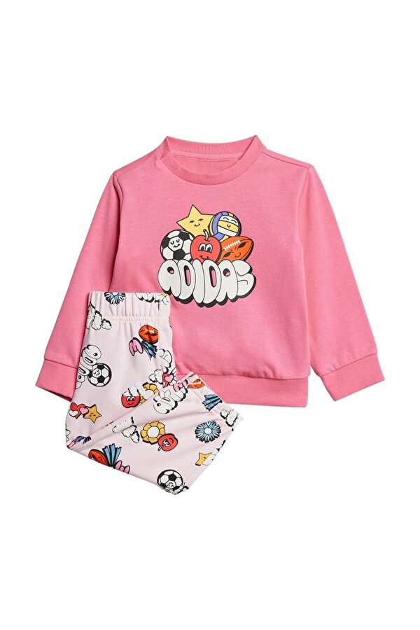 Pembe  Bebek  Eşofman I FUN AOP JOG JD0061 Pembe  Bebek  Eşofman I FUN AOP JOG JD0061