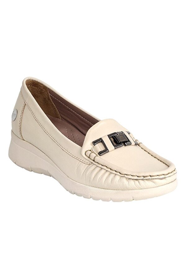 D25Ya-7395 Kadın Deri Loafer Ayakkabı