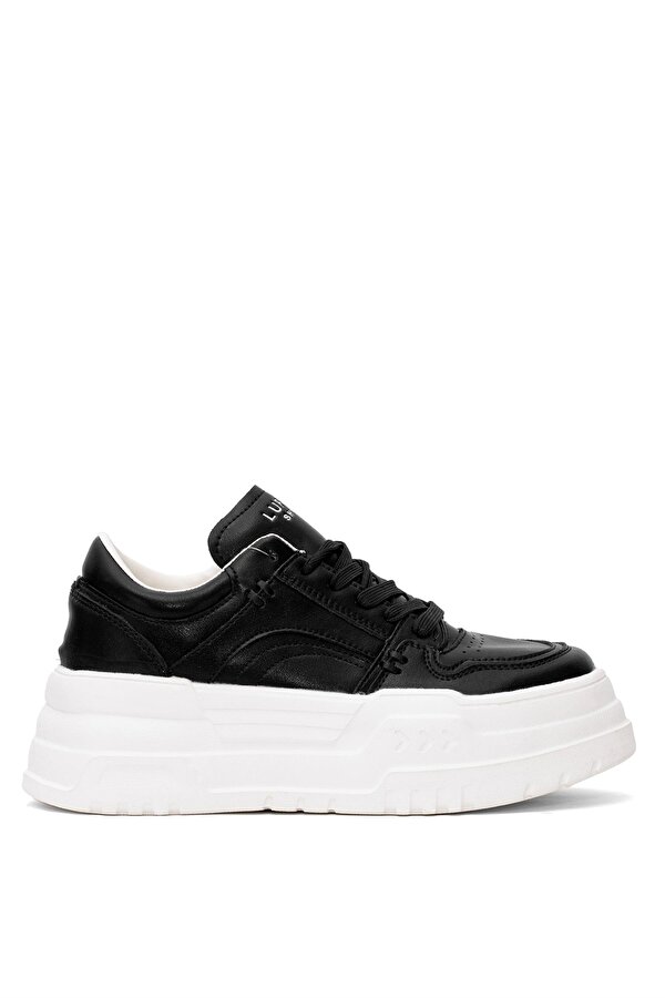 121230020 Darla Kadın Hakiki Deri Klasik Sneaker Siyah