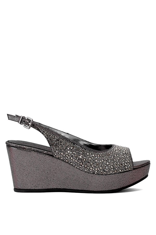 25BY223.343 Kadın Dolgu Topuk Sandalet Platin