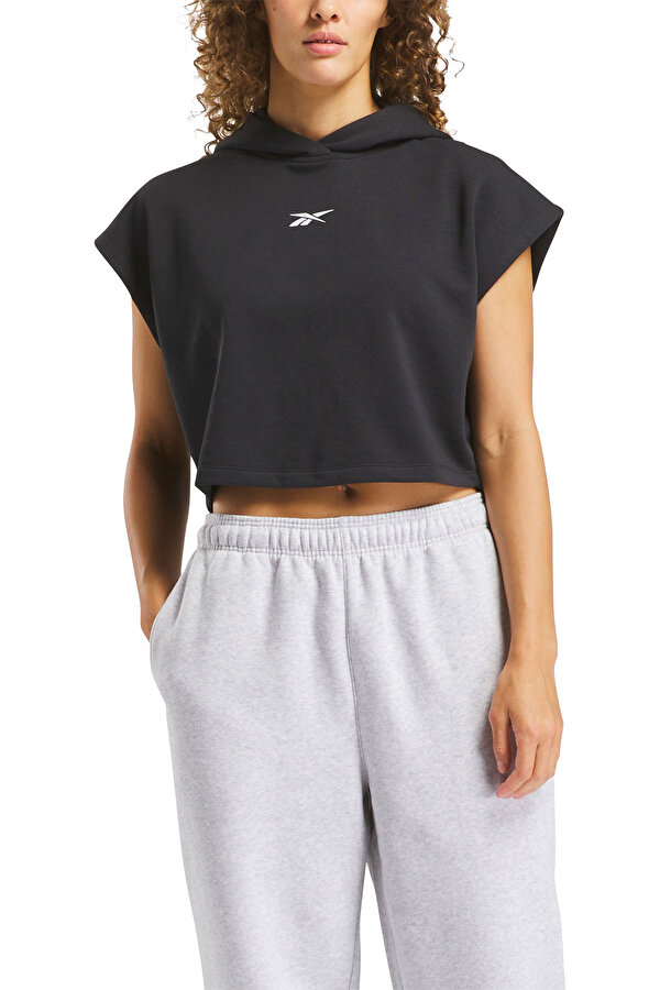 Clothing Reebok Bball Off Court  Crop Hoo Черный