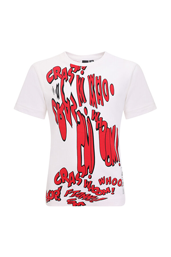MIXED MARVEL Beyaz Unisex Çocuk Kısa Kol T-Shirt
