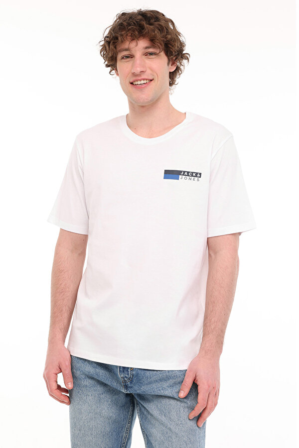 JJECORP LOGO TEE PLAY SS Beyaz Erkek Kısa Kol T-Shirt