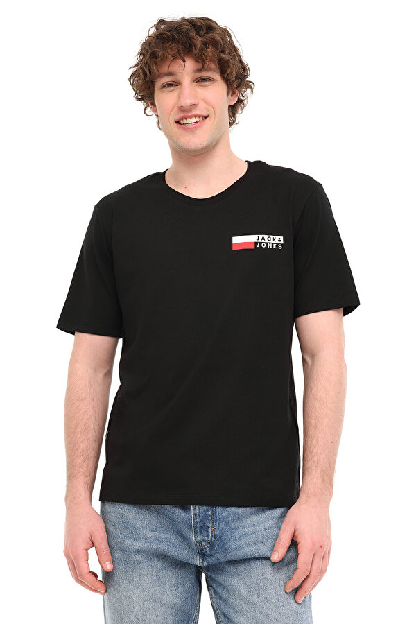 JJECORP LOGO TEE PLAY SS Siyah Erkek Kısa Kol T-Shirt