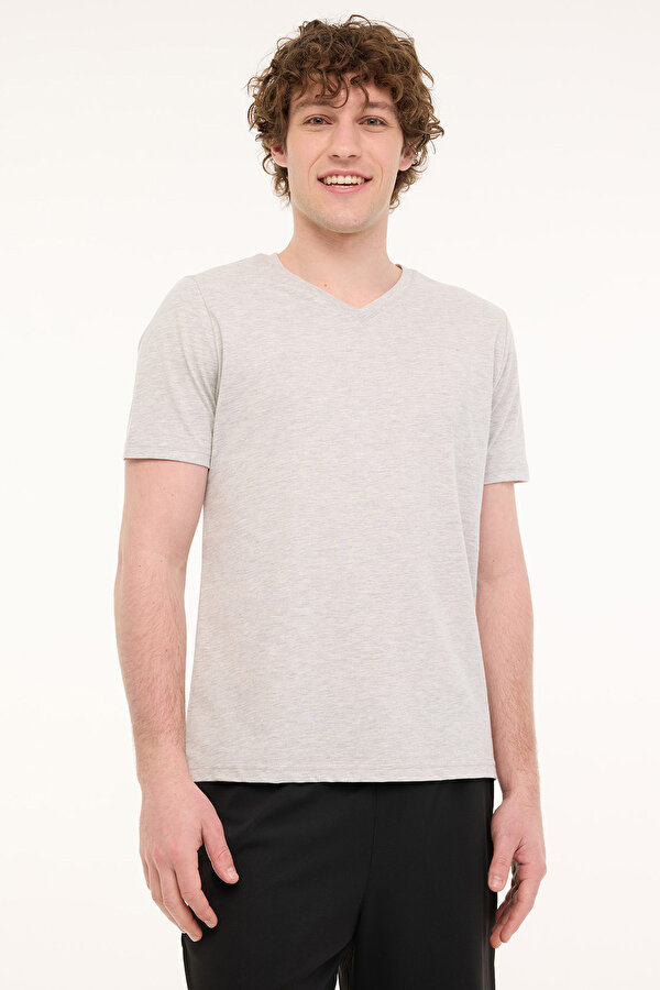 MB PAM V 11SN221 5FX Gri Erkek Kısa Kol T-Shirt