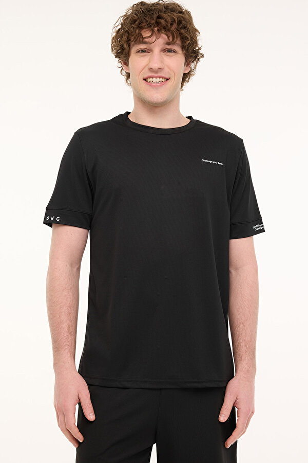 ML PAULX 11ATL104 5FX Siyah Erkek Kısa Kol T-Shirt